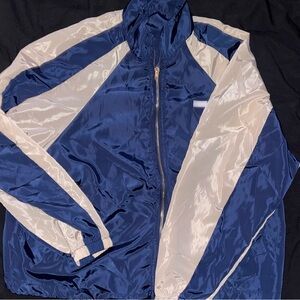 SHEIN Navy and Cream Windbreaker